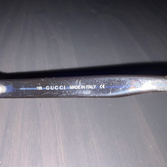 Vintage Gucci Black Oval Eyeglasses gg1186 5xx - Picture 4 of 4